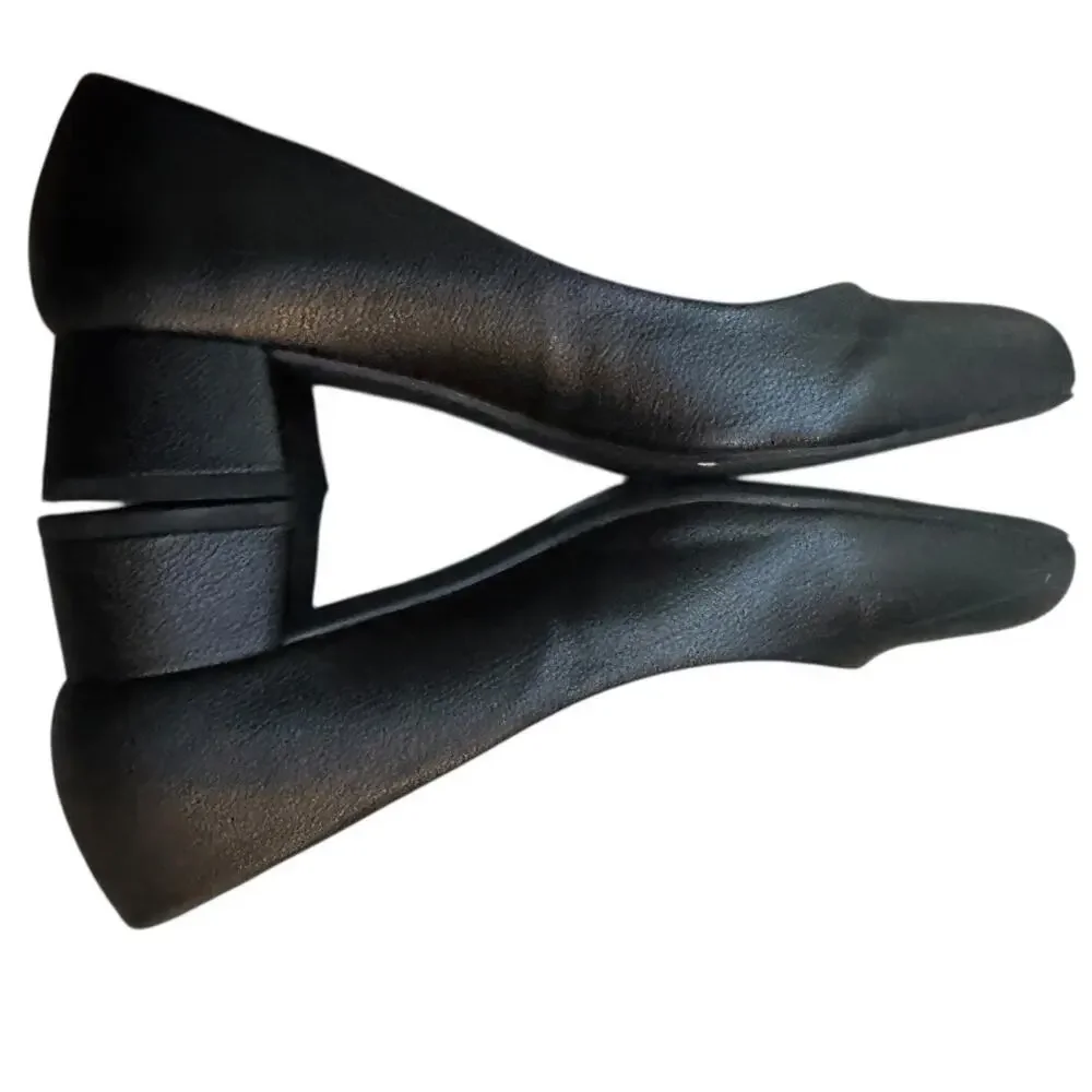 H By HALSTON DejaVu Black Dress Heeled Shoe SZ 7